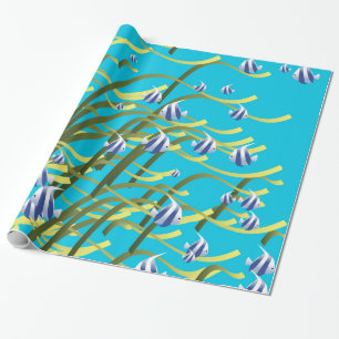 Papier Cadeau La vie sous-marine