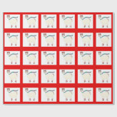 Papier Cadeau La WrappingPaper de La de La de La de La de lama (Plat)