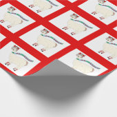 Papier Cadeau La WrappingPaper de La de La de La de La de lama (Coin)