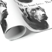 Papier Cadeau Lab Happy Face (Coin rond)