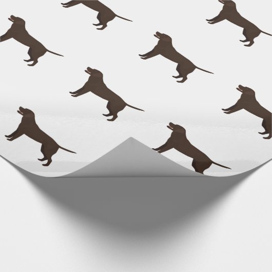 Papier Cadeau Laboratoire de chocolat - Labrador Retriever Breed (Coin)