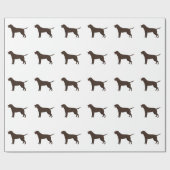 Papier Cadeau Laboratoire de chocolat - Labrador Retriever Breed (Plat)