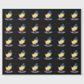 Papier Cadeau Labra-cadabra Funny Labrador Chien Pun Dark BG (Plat)