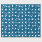 Papier Cadeau Labrador Chien Baby shower Blue Boy Lab (Plat)