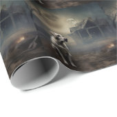 Papier Cadeau Labrador Halloween (Coin rond)