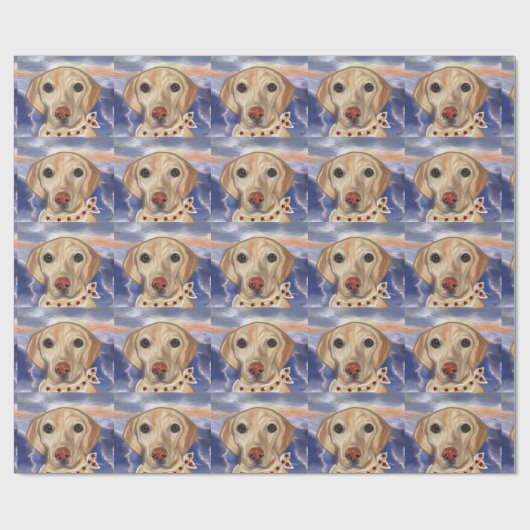 Papier Cadeau Labrador Retriever (Plat)