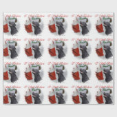 Papier Cadeau Labrador Retriever Believe Christmas (Plat)