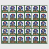 Papier Cadeau Labrador Retriever Christmas (Plat)