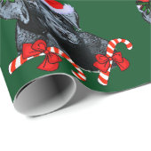 Papier Cadeau Labrador Retriever Christmas (Coin rond)