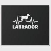 Papier Cadeau Labrador Retriever Heart (Plat)