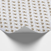 Papier Cadeau Labrador Retriever (jaune) Conception historique (Coin)