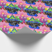 Papier Cadeau Labrador Retriever noir (Coin)