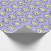 Papier Cadeau Labrador Retriever Puppy Painting Original Chien A (Coin)