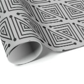 Papier Cadeau Labyrinthes Art Déco (Coin rond)