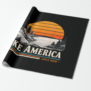 Papier Cadeau Lac America 2026 Vintage