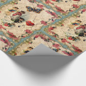 PAPIER CADEAU LACE ANTIQUE VALENTINE, CUPIDE, AMOUREUX ET BOUTTE (Coin)