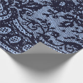 PAPIER CADEAU LACE NOIRE ET CADEAU BLEU DOUCE DOUCE DOUCE DOUCE (Coin)