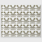 Papier Cadeau Lacrosse le sport américain original (Plat)