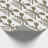 Papier Cadeau Lacrosse le sport américain original (Coin)
