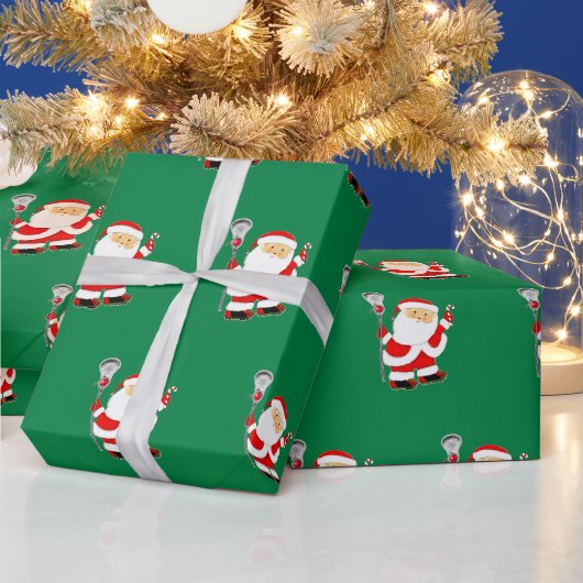 Papier Cadeau Lacrosse Noël (Vacances)