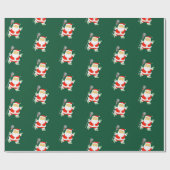 Papier Cadeau Lacrosse Noël (Plat)