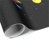 Papier Cadeau Lacrosse Santa Hat Noël Lumières Sport (Coin rond)