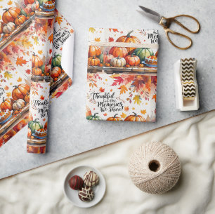 Papier Cadeau L'action d'automne