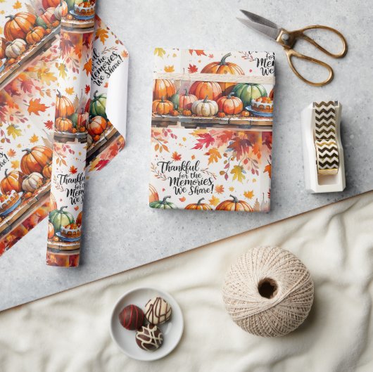 Papier Cadeau L'action d'automne (Artisanat)