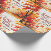 Papier Cadeau L'action d'automne (Coin)