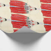 PAPIER CADEAU LADINE EN MODE ROUGE COSTUME DESIGNER MAKEUP ARTIS (Coin)