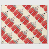 PAPIER CADEAU LADINE EN MODE ROUGE COSTUME DESIGNER MAKEUP ARTIS (Plat)