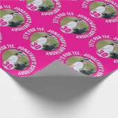 Papier Cadeau Lady Anniversaire Bash et Golf Fun (Coin)