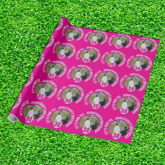 Papier Cadeau Lady Anniversaire Bash et Golf Fun
