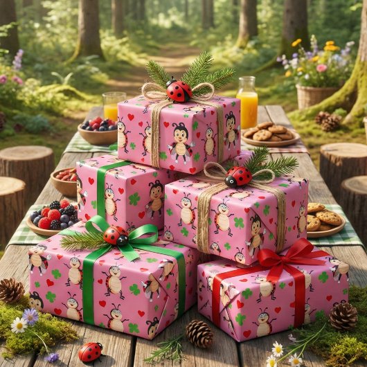 Papier Cadeau Lady Bugs