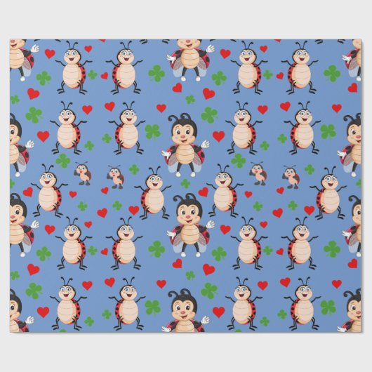 Papier Cadeau Lady Bugs (Plat)