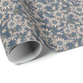 Papier Cadeau Lady Bugs in Blue (Coin rond)