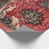 Papier Cadeau Lady et Unicorn Moyen Tapestry Touch (Coin)