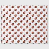 Papier Cadeau Ladybird, Ladybug, insecte rouge, papier d'emballa (Plat)