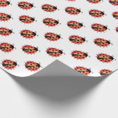 Papier Cadeau Ladybird, Ladybug, insecte rouge, papier d'emballa (Coin)