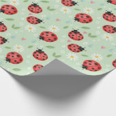 Papier Cadeau Ladybug Flower Pattern (Coin)