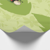 Papier Cadeau Ladybug Sur Un Papier D'Enveloppement De La Feuill
