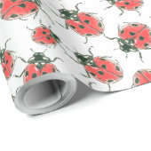 Papier Cadeau Ladybugs (Coin rond)