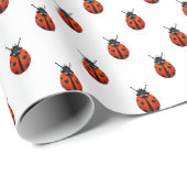 Papier Cadeau Ladybugs (Coin rond)