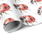 Papier Cadeau Ladybugs Birthday (Coin rond)