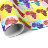 PAPIER CADEAU L'AFRIQUE AMOUREUSE (Coin rond)