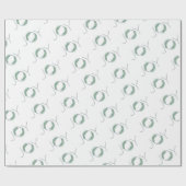 Papier Cadeau Lafy Blue Joy couronne Noël/vacances (Plat)