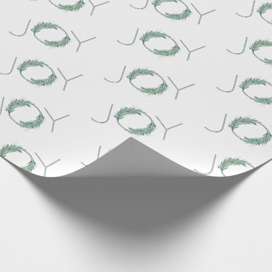 Papier Cadeau Lafy Blue Joy couronne Noël/vacances (Coin)