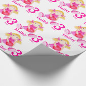 Papier Cadeau L'âge nommé de filles a peint l'enveloppe (Coin)