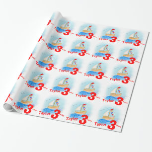 Papier Cadeau L'âge nommé de garçons a peint l'enveloppe