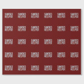Papier Cadeau L'aide de Noël du Père Noël (Plat)